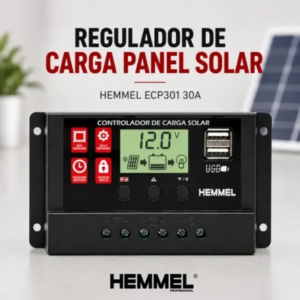Controlador solar Hemmel ECP301 12/24V 30A