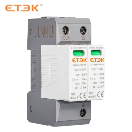 Descargador de sobretensión CC ETEK EKU5-T2-40PV