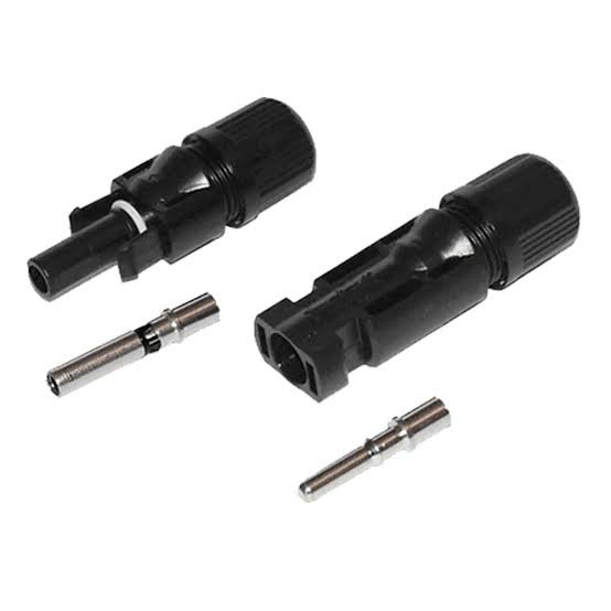 Conector MC4 solar macho y hembra para panel fotovoltaico